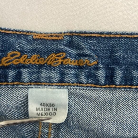 Eddie Bauer Jeans Men's 40x30 (act 40x29) Medium Wash Straight Leg Blue Denim - Picture 5 of 5